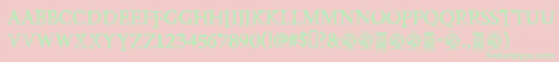 PoisonhopeRegular Font – Green Fonts on Pink Background