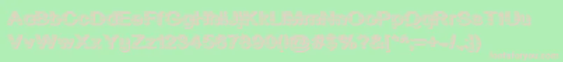 Acutatr Font – Pink Fonts on Green Background