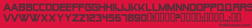 AlienEncountersRegular Font – Black Fonts on Red Background