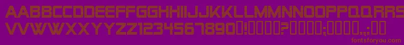 AlienEncountersRegular Font – Brown Fonts on Purple Background