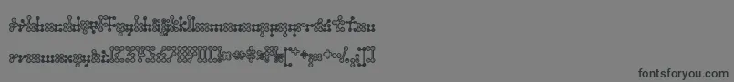 Wednesda-Schriftart – Schwarze Schriften auf grauem Hintergrund