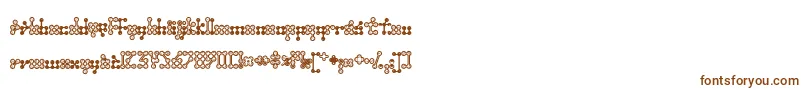 Шрифт Wednesda – коричневые шрифты