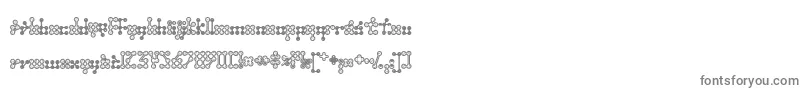 Wednesda Font – Gray Fonts on White Background