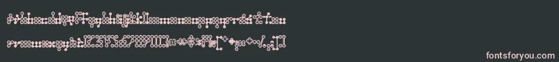 Wednesda Font – Pink Fonts on Black Background
