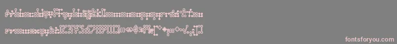 Шрифт Wednesda – розовые шрифты на сером фоне