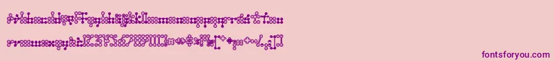 Wednesda Font – Purple Fonts on Pink Background