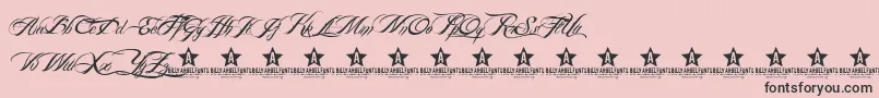 BillyArgelFont Font – Black Fonts on Pink Background