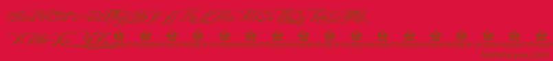 More about BillyArgelFont Font BillyArgelFont Font – Brown Fonts on Red Background