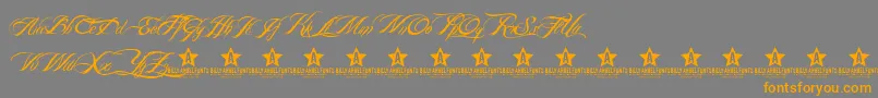 BillyArgelFont Font – Orange Fonts on Gray Background