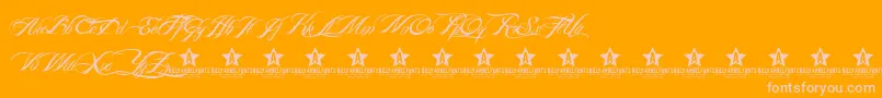 BillyArgelFont Font – Pink Fonts on Orange Background