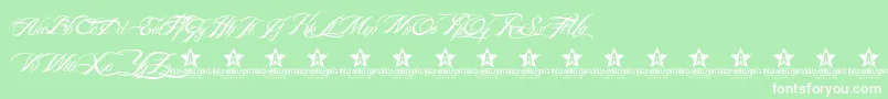 BillyArgelFont Font – White Fonts on Green Background