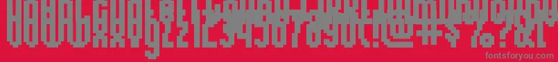 RelativityRegular Font – Gray Fonts on Red Background