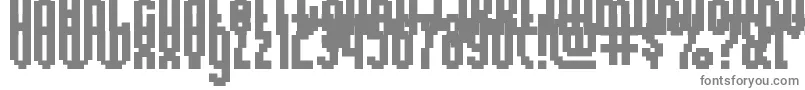 RelativityRegular-fontti – harmaat kirjasimet valkoisella taustalla