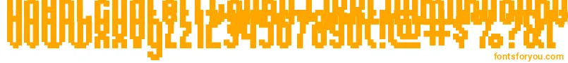 RelativityRegular-fontti – oranssit fontit valkoisella taustalla