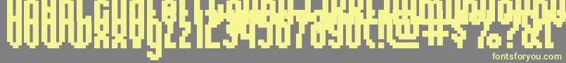 RelativityRegular Font – Yellow Fonts on Gray Background