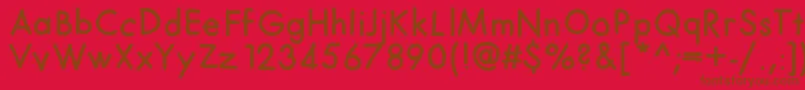 Lisätietoja Futurahand-fontista Futurahand-fontti – ruskeat fontit punaisella taustalla