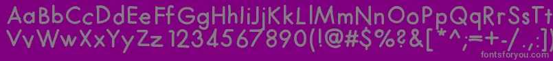 Czcionka Futurahand – szare czcionki na fioletowym tle