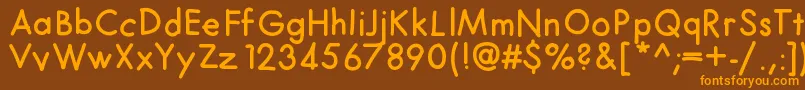 En savoir plus sur la police Futurahand Police Futurahand – polices orange sur fond brun
