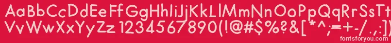 Futurahand Font – Pink Fonts on Red Background