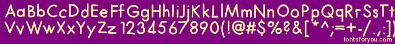 Futurahand Font – Yellow Fonts on Purple Background