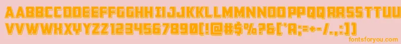 Buchananpunch Font – Orange Fonts on Pink Background