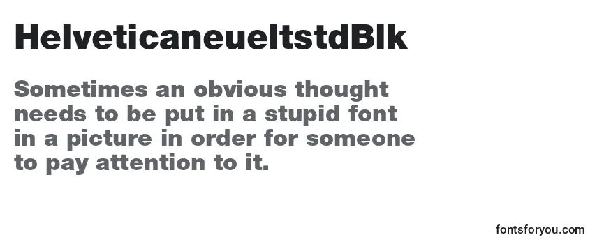 Review of the HelveticaneueltstdBlk Font