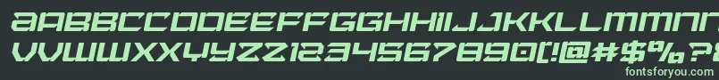 Laserwolfital Font – Green Fonts on Black Background