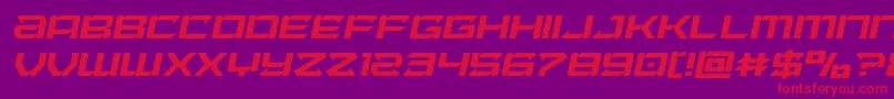 Laserwolfital Font – Red Fonts on Purple Background