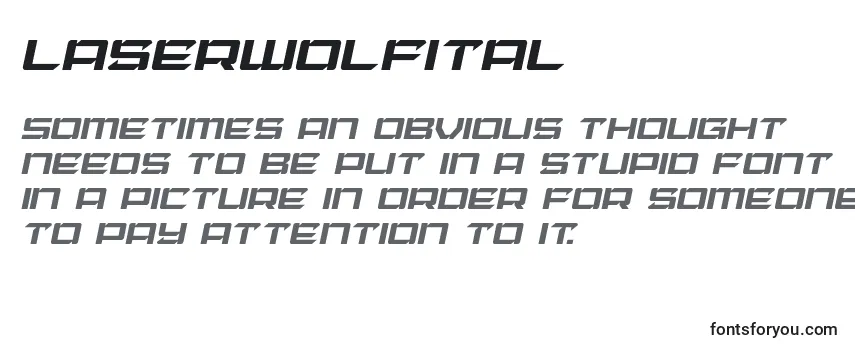 Laserwolfital-fontti