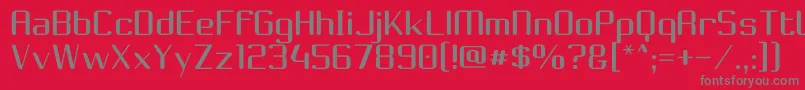 Choktoff Font – Gray Fonts on Red Background
