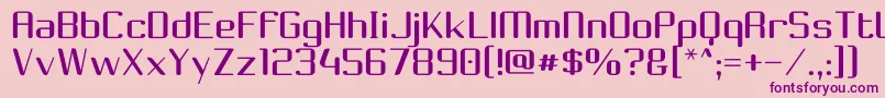 Choktoff Font – Purple Fonts on Pink Background