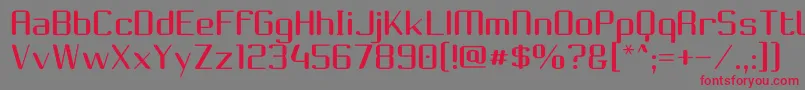 Choktoff Font – Red Fonts on Gray Background
