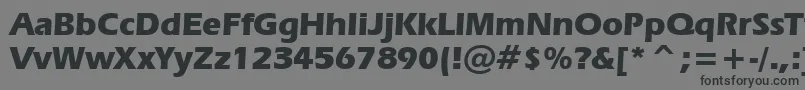 Шрифт ErasBoldBt – чёрные шрифты на сером фоне