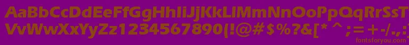 ErasBoldBt Font – Brown Fonts on Purple Background