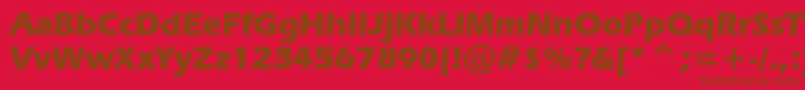 Шрифт ErasBoldBt – коричневые шрифты на красном фоне