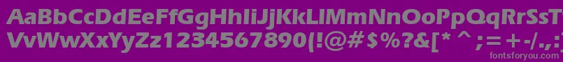 Czcionka ErasBoldBt – szare czcionki na fioletowym tle