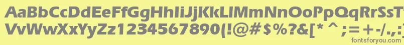 Шрифт ErasBoldBt – серые шрифты на жёлтом фоне