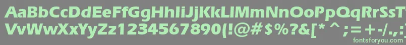ErasBoldBt Font – Green Fonts on Gray Background