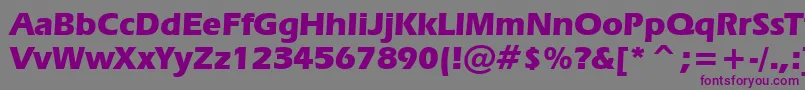 ErasBoldBt Font – Purple Fonts on Gray Background
