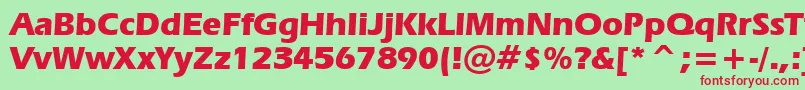 Шрифт ErasBoldBt – красные шрифты на зелёном фоне