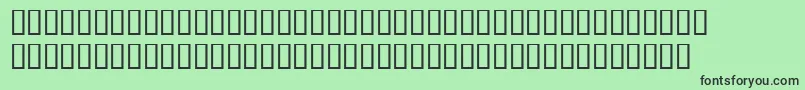 BemboExpertSemiBold-Schriftart – Schwarze Schriften auf grünem Hintergrund