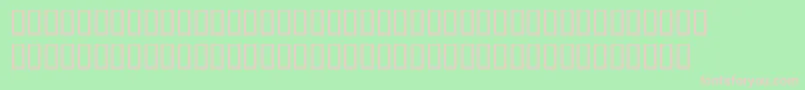 フォントBemboExpertSemiBold – 緑の背景にピンクのフォント
