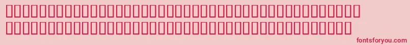BemboExpertSemiBold Font – Red Fonts on Pink Background