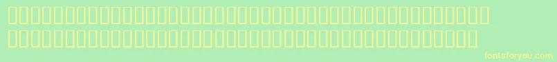 BemboExpertSemiBold Font – Yellow Fonts on Green Background