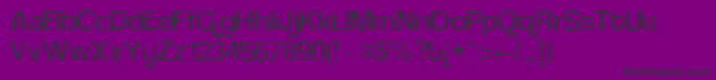 フォントCoolveticagaunt – 紫の背景に黒い文字