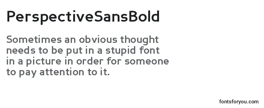 PerspectiveSansBold Font