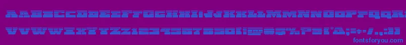 Chicagoexpressgrad Font – Blue Fonts on Purple Background