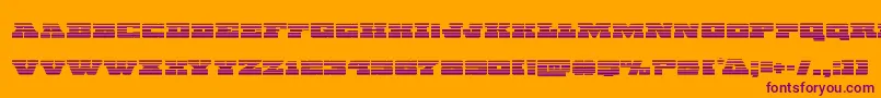 Chicagoexpressgrad Font – Purple Fonts on Orange Background