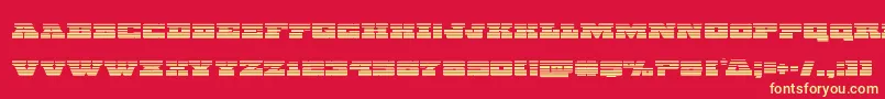 Chicagoexpressgrad Font – Yellow Fonts on Red Background