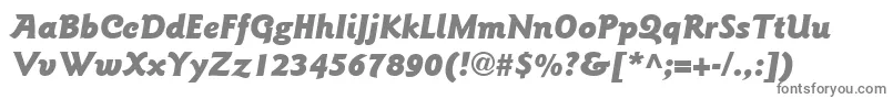 フォントItcGoudySansLtBlackItalic – 灰色のフォント